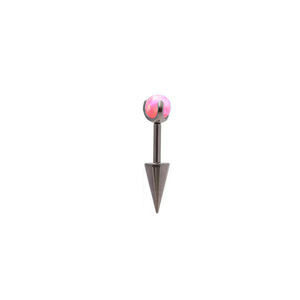 Pendientes de titanio G23 con punta y bola de ópalo sintético engastada |   Diseño de <span class=keywords><strong>doble</strong></span> cono extraíble para perforaciones de cartílago en la hélice - Product Image 6