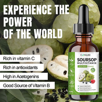 Produit phare : Liquide multivitaminé au corossol, extrait pur de feuilles et de fruits de corossol, gouttes de vitamine C, compatible OEM