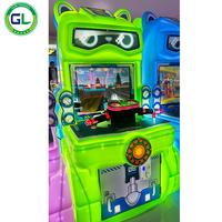 Máquina de Juegos Arcade de Disparos con Robot de Dibujos Animados que Funciona con Monedas para Niños - Interactiva, con Redención de Tickets, Comercial