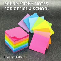Grosir merekat sendiri sekolah/bantalan Memo kantor warna catatan tempel dan stiker kertas untuk pesan alat tulis