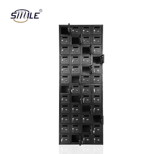 Boîte aux lettres CHNSMILE à 48 compartiments, horizontale, moderne, en acier, antivol, étanche, avec revêtement en poudre, pour bureau, extérieur, encastrée - Product Image 2