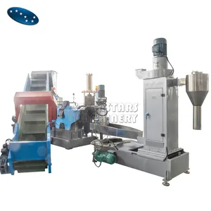 hot sales plastic pp / pe film pelletizing recycling machine with plant price
