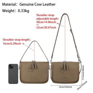 Bolsos de Hombro AndoBag de Moda para Mujer, Bolso Bandolera de Cuero Genuino, Bolso de Mano para Viajar, Modelo 1880 - Product Image 2