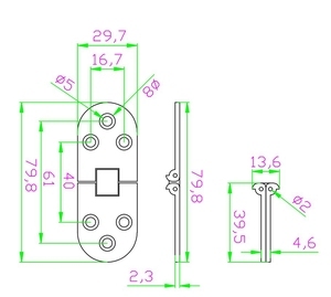 Fabbrica Diretta di Zinco Allyoy Regolabile A 180 Gradi Da Tavolo di Goccia Lembo Cerniera <span class=keywords><strong>per</strong></span> Mobili Porta Pieghevole Da Tavolo - Product Image 3