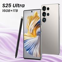 Smartphone S25 ULTRA 5G Desbloqueado, Versión Global, Pantalla HD, Batería de 8000mAh, CPU Deca Core, Cámara Trasera de 108MP, MTK LTE, 16GB 1TB