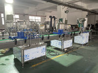 Machine automatique de lavage, remplissage et bouchage de bouteilles d'eau pour animaux de compagnie 2000 BPH, machines de remplissage de liquides, prix usine pour petites entreprises