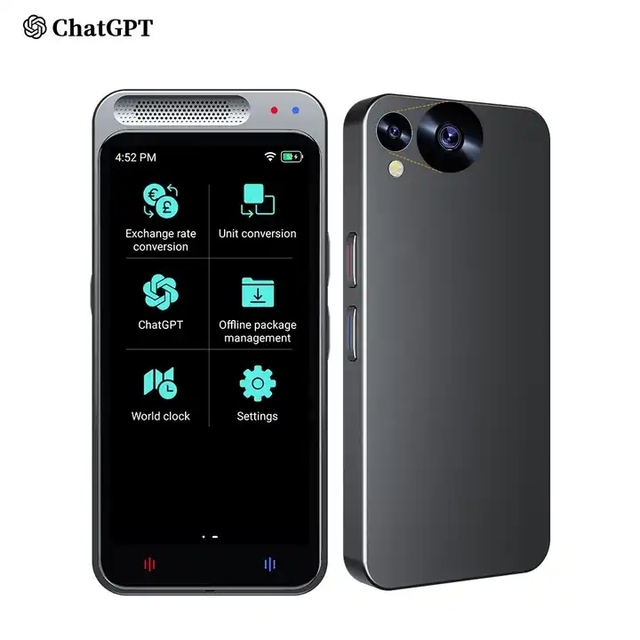 Smart Voice Translator Chat GPT Language Translator Offline Instant Pocket Translator Z6 for Travel Business