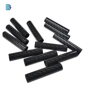 100mm Glossy Carbon Fiber Pipe High Quality 3K Construction Ready to Ship