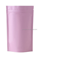Sac d'emballage de qualité alimentaire coloré recyclé et flexible mat fermeture éclair thermoscellage fond debout feuille d'aluminium mat pochette à fermeture éclair