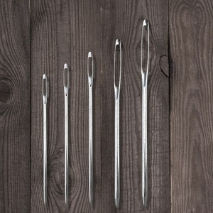 Agujas de Coser a Mano con <span class=keywords><strong>Punta</strong></span> <span class=keywords><strong>Redonda</strong></span> y Ojo Grande, Color Dorado y Plateado, para Bordado con Cinta y Punto de Cruz, Venta al Por Mayor - Product Image 4