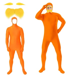 Conjunto de Disfraz de Barba y Cejas Postizas Naranja y Amarilla para Hombre y Mujer, para Halloween, Navidad, Fiestas y <span class=keywords><strong>Cosplay</strong></span> - Product Image 3