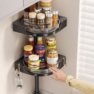 360 °   <span class=keywords><strong>Étagère</strong></span> de rangement rotative avec poteau, organisateur d'<span class=keywords><strong>épices</strong></span> de cuisine multifonctionnel <span class=keywords><strong>à</strong></span> 2 niveaux et <span class=keywords><strong>étagère</strong></span> <span class=keywords><strong>à</strong></span> cosmétiques pour salle de bain - Product Image 1