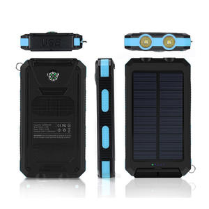 Banque d'alimentation solaire étanche la plus vendue 20000mAh Chargeur double USB <span class=keywords><strong>Batterie</strong></span> <span class=keywords><strong>externe</strong></span> <span class=keywords><strong>10000mAh</strong></span> Chargeur avec lumières LED pour le camping - Product Image 6