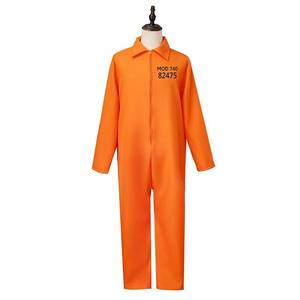 Combinaison de prison pour enfants orange, costume de film télévisé pour Halloween, en polyester, unisexe - Product Image 2