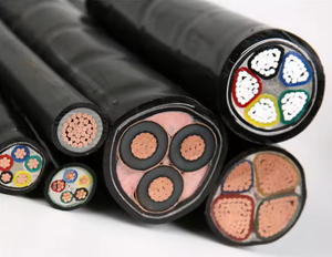 Cable Eléctrico de Cobre Blindado con Aislamiento XLPE de <span class=keywords><strong>3</strong></span> y 4 Núcleos, 150 mm², de Baja Tensión para Uso en Construcción - Product Image 1