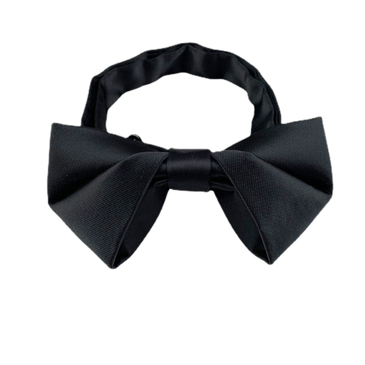 Hot Selling Boys Black Cheap Polyester Satin Bow Tie For Gift