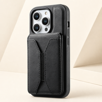 Casing HP iPhone 18 Pro Max 17 16 15 14 Grosir, 360 Gear Swivel Kickstand, Kulit Lembut, Dompet Magnetik