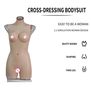 Combinaison pour homme avec formes en silicone pour Drag Queen, faux seins avec vagin, hanches larges, pour homme travesti en femme, pseudo-transgenre - Product Image 5