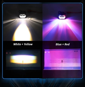 Nouveaux phares LED avant pour <span class=keywords><strong>moto</strong></span>, projecteurs à faisceau haut/bas, clignotants, lumière stroboscopique d'avertissement, lumière colorée - Product Image 6