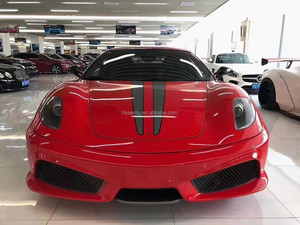 สำหรับ Ferrari F430 ปี 2004-2009 อัพเกรดเป็นชุดแต่งสไตล์ 430 Scuderia วัสดุคาร์บอนไฟเบอร์แบบเปียก ประกอบด้วยกันชนหน้า-หลังและสเกิร์ตข้าง - Product Image 5