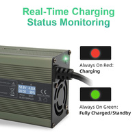 Chargeur de batterie au lithium DC C600T 84V5A 600W pour véhicules électriques à deux roues, en alliage d'aluminium, ignifuge et intelligent