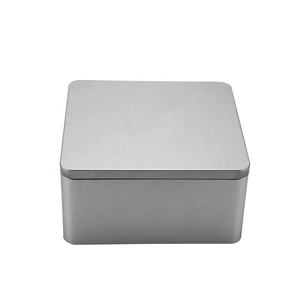 Квадратная металлическая коробка для хранения подарков и продуктов - Product Image 4