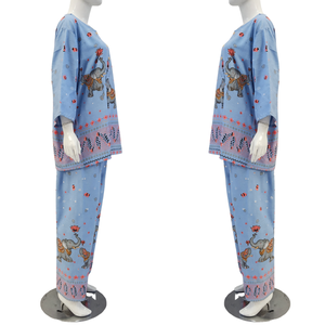 RC ASMARA LENGAN 78 Vêtements de détente et de nuit pour femmes, fabriqués en tissu non tissé en rayonne respirant, avec un design décontracté à col rond. - Product Image 6
