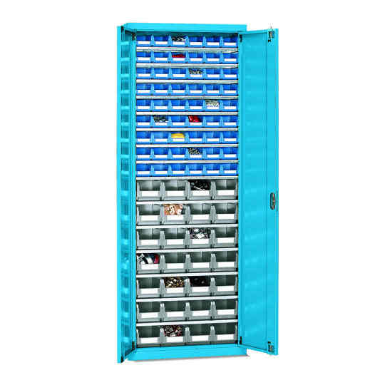 PICK 700x270x2000 Tool Cabinet Wardrobe with Blue Doors and Lock