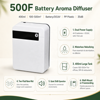 Diffuseur d'arômes intelligent sans eau Koeazy 400 ml, alimenté par batterie, avec télécommande pour huiles essentielles à domicile
