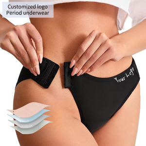 Boucle détachable bouton étanche flux lourd Hipster Calzones Menstruales période menstruelle culotte sous-vêtements - Product Image 1