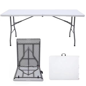 In De Fabriek Gemaakte Draagbare Aluminium Opvouwbare Tafels Voor Buiten Voor Bruiloften Op Kampeerfeesten. Aanpasbare Materiaalgroottes. 4-Seizoen Gebruik. - Product Image 1