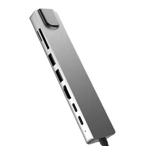 8-in-1 USB 3.0ハブ充電器ドッキングステーションタイプCラップトップUSBドッキングステーション - Product Image 1