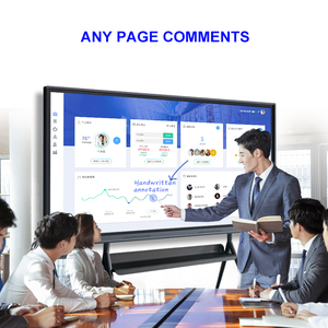 Vua Kích thước 4k LCD phẳng màn hình cảm ứng hiển thị kỹ thuật số bảng trắng thông minh bảng tương tác dẫn TECNO cảm ứng di động Amlogic - Product Image 5