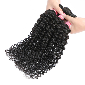 Pas cher Cru Brésilien Trame De Tissage De Cheveux 16 Pouces Bouclés Profonds de Haute Qualité Pour Extension de Cheveux - Product Image 3