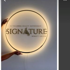 MACCAN Papan Tanda LED Aluminium Custom dengan Lampu Latar untuk Logo Usaha Kecil, Salon Kuku, Kantor, Perusahaan - Iklan Luar Ruangan Tahan Air IPX8 - Product Image 3