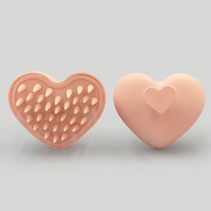 Escova de massagem para couro cabeludo, pente de silicone macio biodegradável para massagem, shampoo personalizado de formato exclusivo