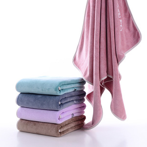 Serviette de bain Kim Ryan 70x140cm en microfibre douce, absorbante, séchage rapide, grande taille pour adulte, rose, vert, bleu, violet, marron - Product Image 3