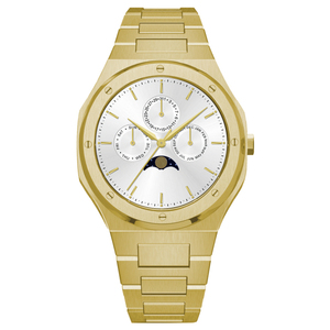 Orologi Amber Time, Orologi da Uomo Pin Time, Cronografo con Fasi Lunari in Acciaio Inossidabile - Product Image 4