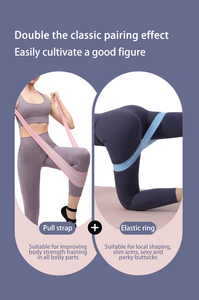 Cao Đàn Hồi TPE Chất Liệu Yoga Tập Thể Dục Ban Nhạc Cho Tập Thể Dục 5 Lb Tùy Chọn Mông Squat Ban Nhạc Tối Thiểu Đặt Hàng 5 Miếng - Product Image 6