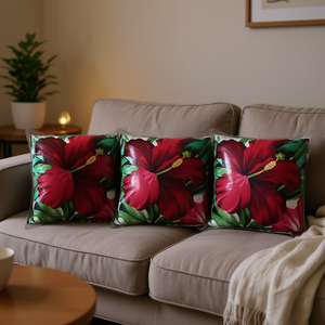 Coussins décoratifs à motif cerise, rectangulaires, style bohème, impression numérique, cousus, non amovibles - Product Image 2