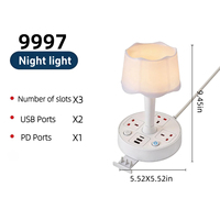Lámpara de Escritorio Retro SUZHERM con Enchufe de 3 Tomas Estándar Británicas, 2 Puertos USB, 1 Puerto Tipo-C, Carcasa Resistente al Fuego, Construcción de Cobre, Cable de 2m