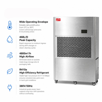 Penghilang Kelembapan Desiccant Kelas Industri Listrik Lingde Baru dengan Layar Digital, Mode Tidur, Kapasitas 498L/D, Bahan Stainless Steel