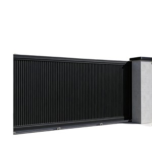 Porte battante électrique en alliage d'<span class=keywords><strong>aluminium</strong></span> pour entrée de villa, jardin et maison, style chinois moderne - Product Image 5
