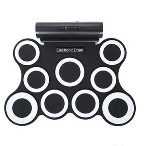 Batería Electrónica Plegable de 9 Piezas, <span class=keywords><strong>Kit</strong></span> de Batería Electrónica Enrollable de Silicona con Dos Altavoces Integrados, Venta al por Mayor de Fábrica, Personalizable - Product Image 6