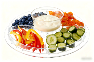 Vassoio Multifunzionale 6-in-1 per Servire <span class=keywords><strong>Biscotti</strong></span>, Punch Bowl, Alzata per Torte con Copertura a Cupola in Acrilico - Product Image 4