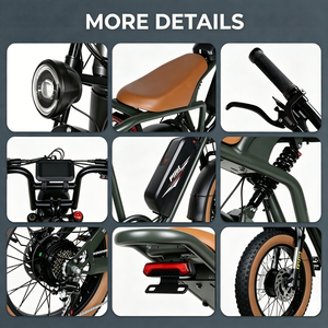 Vélo électrique hybride puissant avec batterie lithium 48V 36Ah et moteur de moyeu arrière intégré au cadre, en stock en Australie - Product Image 4