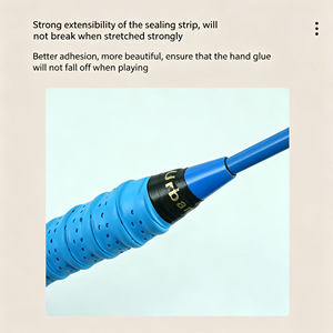 Cinta de agarre antideslizante con patrón de diamante en relieve para raquetas de bádminton, tenis y squash, paquete de 30 unidades a granel - Product Image 6