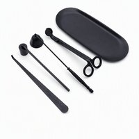 Ensemble d'accessoires pour bougies LANJO, coupe-mèche, éteignoir et dissolvant de mèche, outils d'entretien des bougies en acier inoxydable pour les amateurs de bougies parfumées