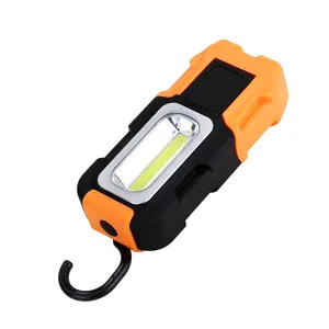 Gancio a sospensione Base magnetica alimentato a batteria per riparazione auto e torcia COB multiuso di emergenza luce da lavoro a Led portatile