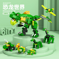 Juguetes de Construcción, Bloques de Construcción Educativos, Caja Pequeña, Nave Espacial de Plástico, Cohete, Meca, Dinosaurio, Tanque, Modelo de Avión